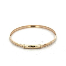 9ct yellow gold bangle 1.7g