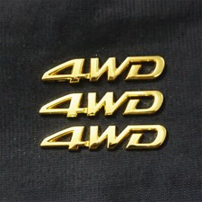 3x 4WD Golden Chrome New Metal