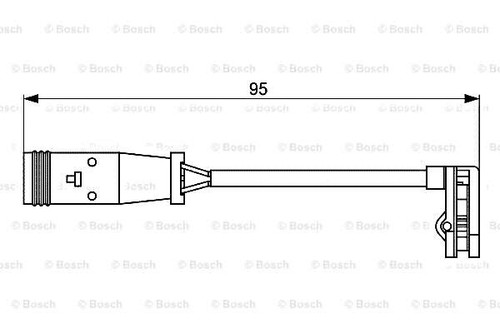 Bosch disc brake pad - disc, wear