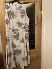 Size 14 grey patterned quality lined Moto dress