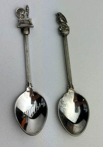 Silver plated tea spoons - plated,