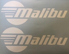 Malibu Boat 12” White Decals