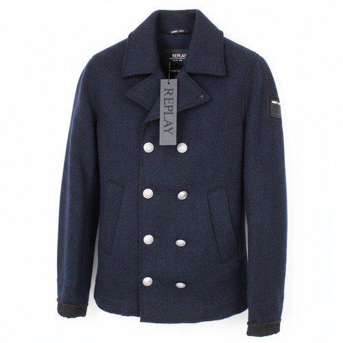Replay men coat marine - l,
