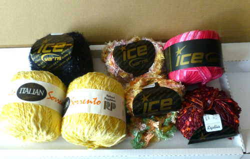 Ice ribbon yarns pink multi - ice, 5
