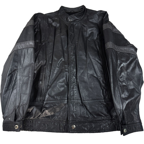 Vintage black leather moto - vintage,