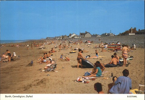 Vintage dennis postcard borth - dennis,