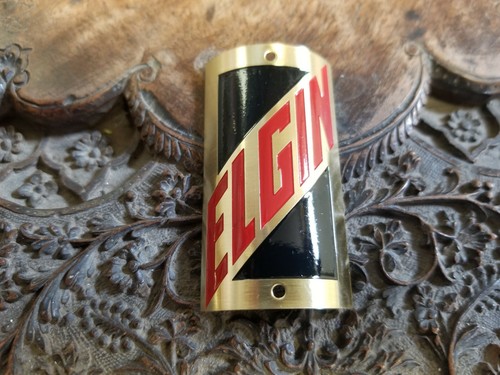 Elgin bike badge brass - bike,