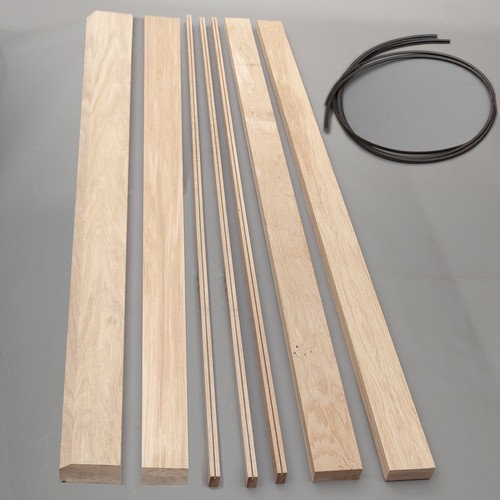 Solid oak exterior - oak, door