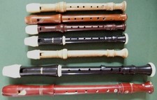 RARE, VINTAGE RECORDERS JOBLOT, ALTO & SOPRANO - AULOS, ADLER, SCHOTT, DOLMETSCH