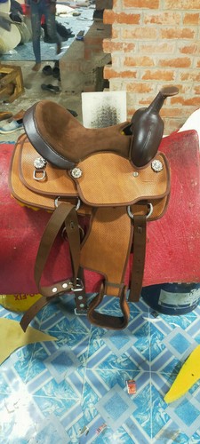 Synthetic western horse saddle - horse,