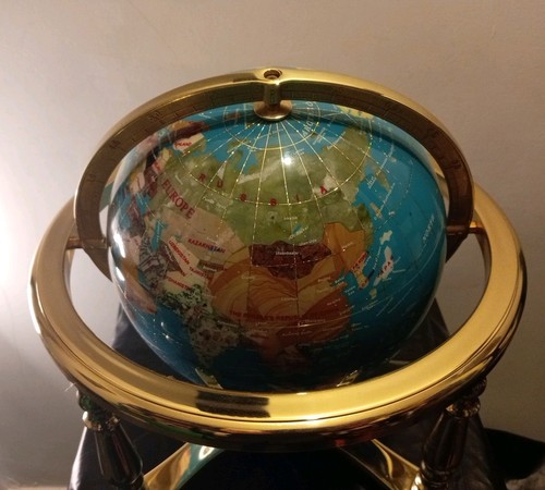 Gemstone world globe map - world,