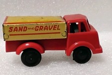Vintage Wells Brimtoy Tinplate/Plastic Friction Drive Sand & Gravel Truck Lorry