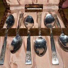 Vintage teaspoons Angora David Jones EPNS tea spoons silver plated Regent