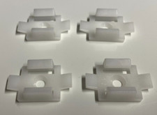Elddis Compass Cab Curtain Rail Fixing Clips Motorhome Camper - Set of 4 - CES10