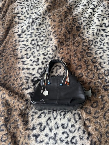 Radley black leather small bag - black,