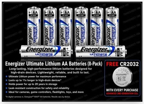 World 8 x energizer - no.1*,