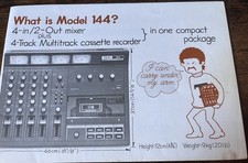Historic Tascam portastudio 144 'What is' booklet