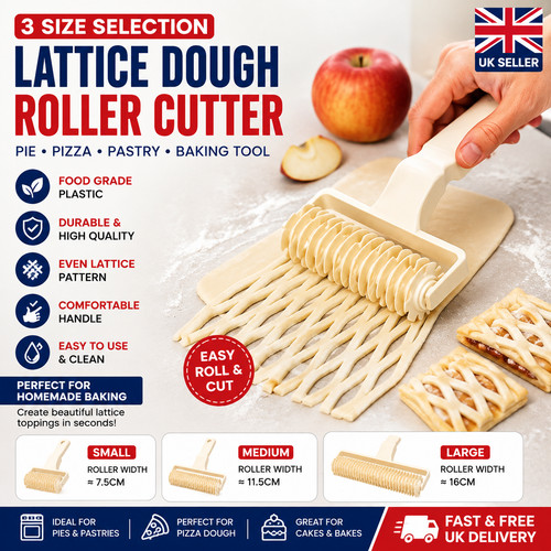 Size lattice pie pastry - size,