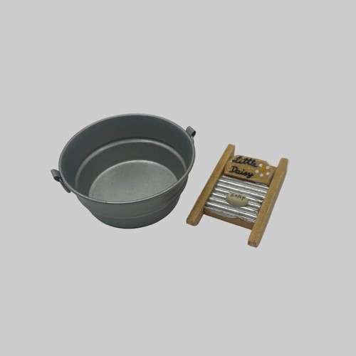 Wash tub and scrubbing board