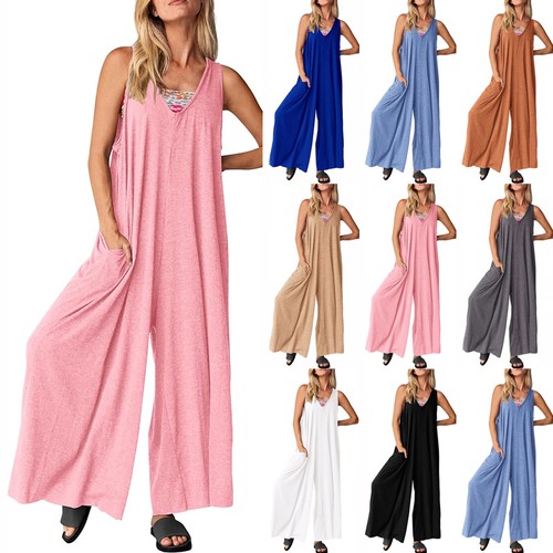 Womens neck overalls - v,