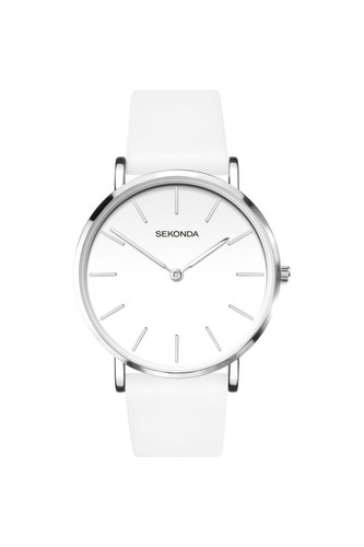 Sekonda ladies white leather - white,