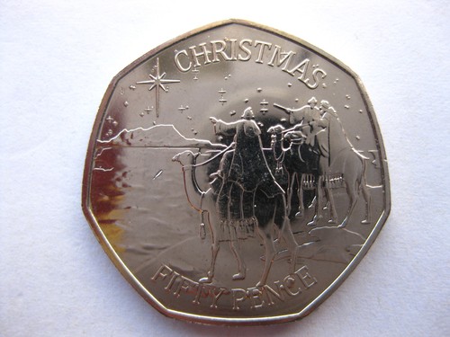Gibraltar 50p coin - 50p, xmas
