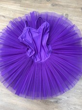 Professional quality Katz ballet tutu dress dance costume 7-8yrs purple floaty