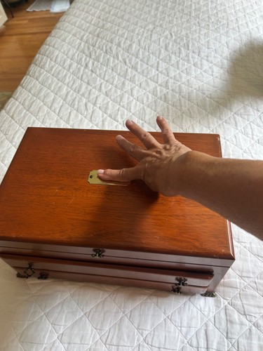 Vintage wooden jewelry - vintage, chest
