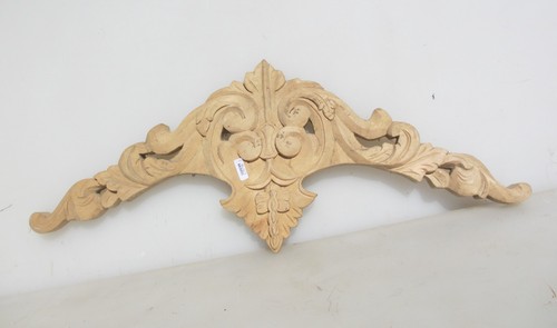 Carved wooden top - old, pediment