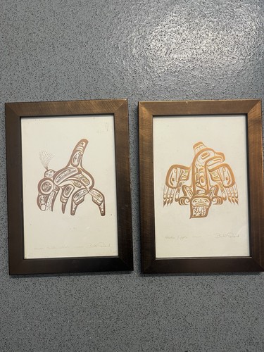 Pair bill reid framed - reid,