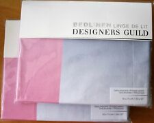 DESIGNERS GUILD Oxford Pillowcase Pair PANNEAU FUCHSIA New