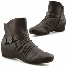 Womens Mid Wedge Hidden Heel