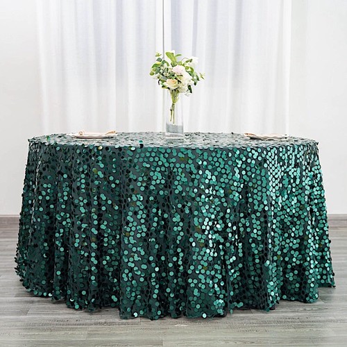 Hunter green round 120 - , 120"