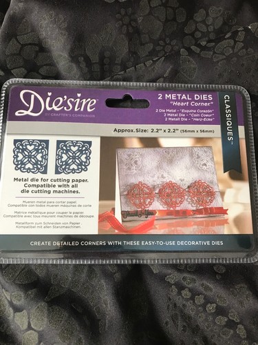 Diesire heart corner - heart, metal