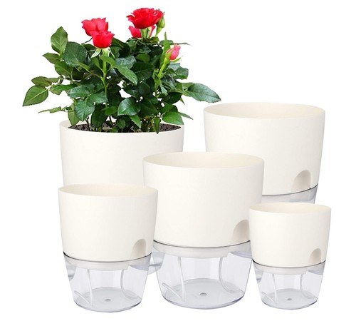Modern plastic planter - modern,