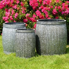 Large Galvanised Dolly Tub Set