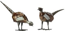 Metal pheasant garden ornament - pheasant,