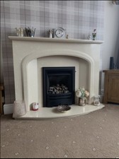Cream marble effect - , fire