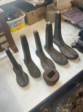 Antique Cast Iron Cobbler Shoe Last Set – Industrial Decor Prop Vintage