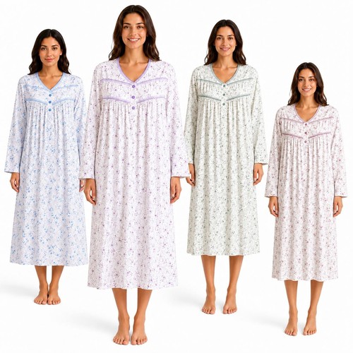 Womens thermal nightdress long - womens,