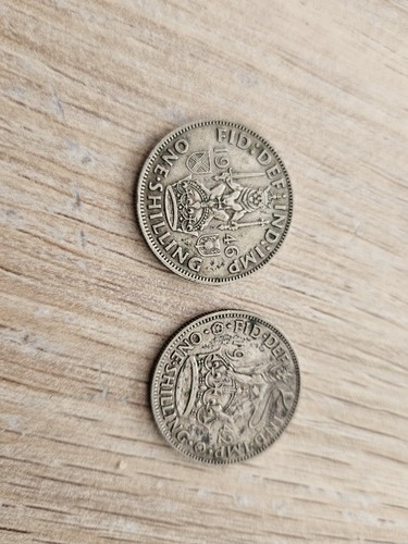 One shilling coins 1946 - shilling,