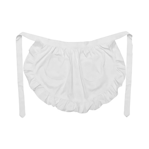 Half white apron waist with - half,