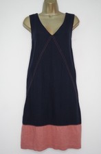 NEXT NAVY DUSKY PINK LINEN MIX