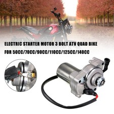 3-Bolt Electric Starter Motor for 50cc, 70cc, 90cc or 110cc 4-Stroke Quad Bikes