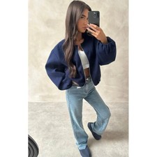 Womens Zip Bomber Jacket