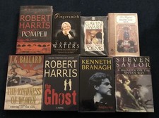 Job Lot Of 8 Signed First Edition Books. Robert Harris, Sarah Waters Etc