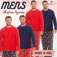 Mens Fleece Christmas Pyjamas