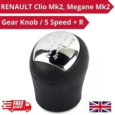 Gear Knob 5 Speed + R for RENAULT CLIO MK2,MEGANE MK2, SCENIC OEM Replacement
