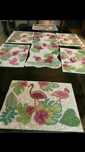 Piece beaded flamingo - piece,