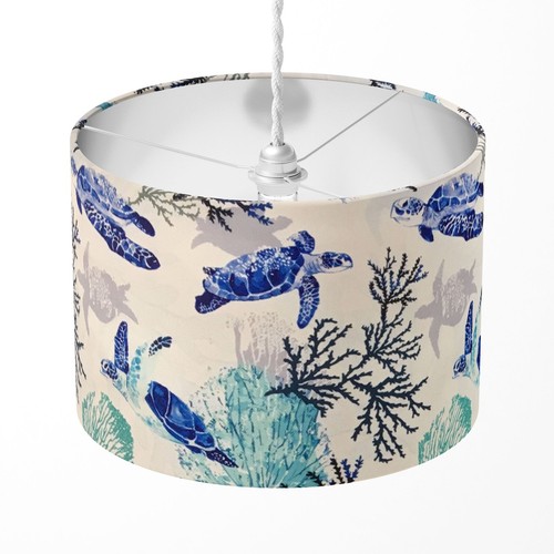 Nautical lampshade blue ocean - blue,